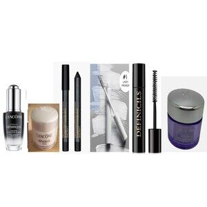 LANCOME 6 TRAVEL SIZE RENERGIE HP 300 PEPTIDES, GENIFIQU, MASCARA, CILS BOOST XL